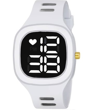 Renaissance Traders - White Silicon Digital Men's Watch