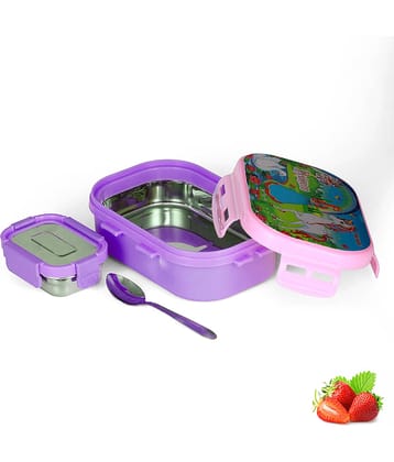 Trueware KOKO Insulated Plastic & Stainless Steel School Lunch Boxes 2 - Container ( Pack of 1 )