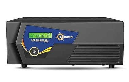 Eastman Smart 1400 Pure Sinewave Solar Inverter 1000VA/12V | Reliable Power Backup for Home,Office & Shops | Intelligent, Hybrid & Solar | Warranty 36 Months on Product,10 Years Transformer