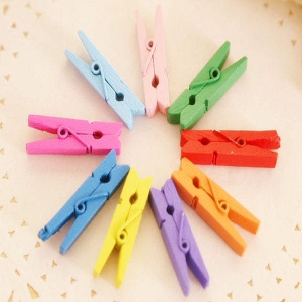 Multipurpose Wooden Clips  / Cloth Pegs (Large, 500 Pcs)