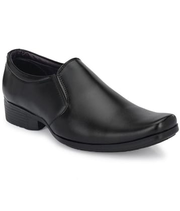 Kwiclo - Black Mens Slip On Formal Shoes - None