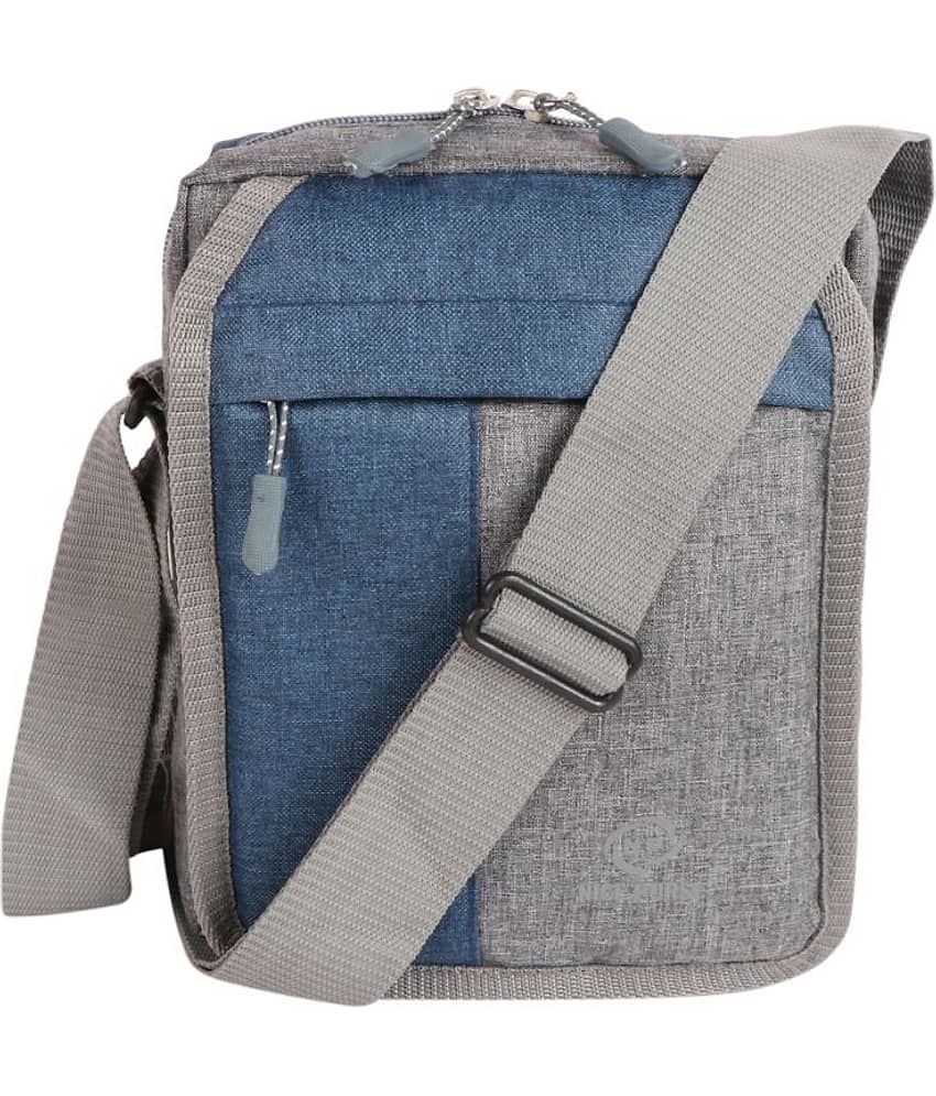Nice Purse Dark Grey Colorblocked Messenger Bag