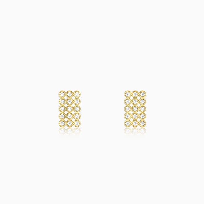 Golden Web of Love Earrings