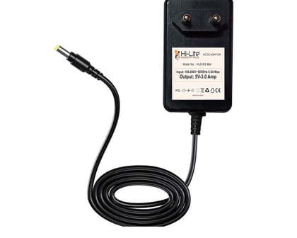Hi-Lite Essentials 5V 3Amp Power Adapter Laptop Charger for RDP Thin Book 1430 - Thin pin (check Laptop Back)