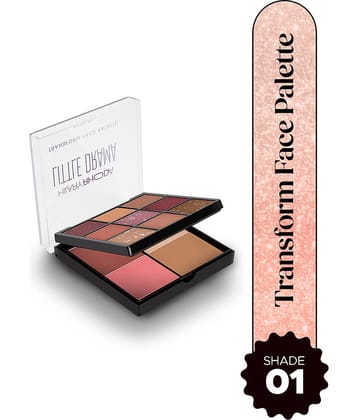 Hilary Rhoda Highlight & Contour Palette ( 1 Makeup kit )