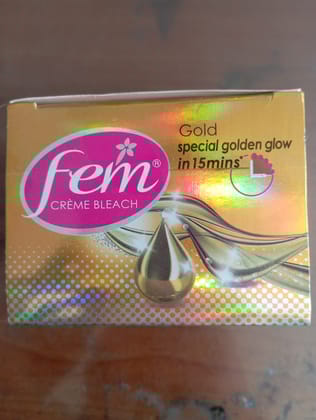 Fem creme bleach gold special golden glow 