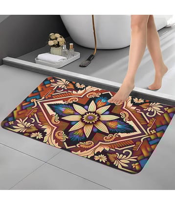 BELLA TRUE Anti-skid Rubber Bath Mat Other Sizes cm ( Pack of 1 ) - Khaki