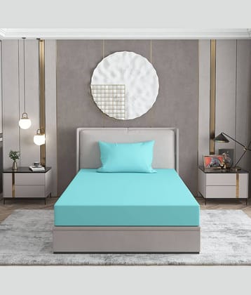 Apala Microfiber Single Bedsheet ( Blue )
