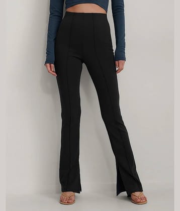 Addyvero - Peach Cotton Blend Regular Women's Slit Pants ( Pack of 1 )
