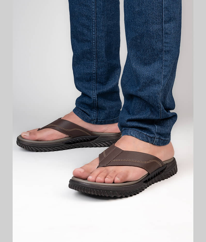 Fentacia Brown Men's Daily Slipper