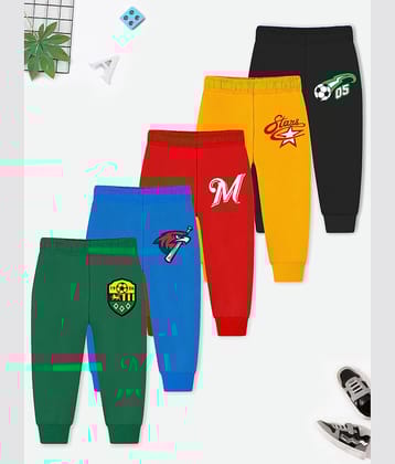 Trampoline Pack of 5 Baby Boys Cotton Blend Trackpant ( Green )