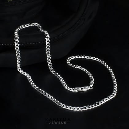 925 Sterling Silver Unisex Cuban Excellent gifting Neck Chain-15 Inch
