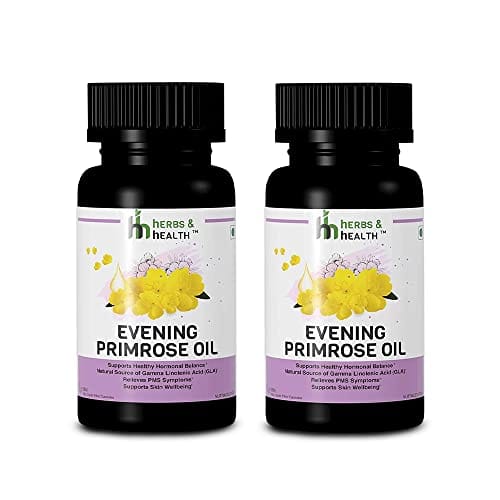 Herbs & Health Evening Primrose Oil 500 mg 30 Capsule -Pack of 2