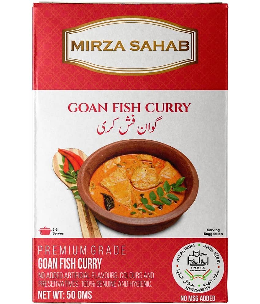 Mirza Sahab Goan Fish Curry Instant Mix 50 gm Pack of 4
