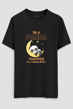 I am a Panda- Half sleeve t-shirt-XS