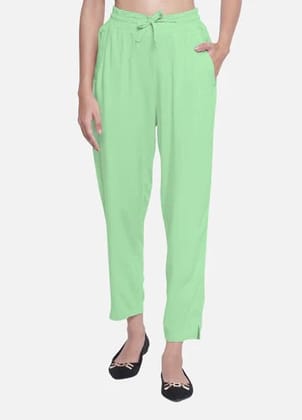 Women's Green Stylish Casual Travelling Pant-TRAVELLING PANTS GRN / Green / M