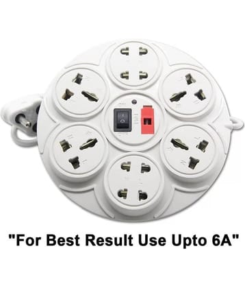 Mr. Germany 8 Socket Extension Board With Fuse & Master Switch(2 Mt wire length) Useful for Mobile Charging