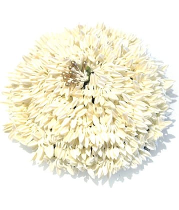 La Belleza - White Women's Hair Bun ( Pack of 1 )