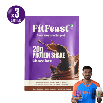 Protein Sachet - Chocolate (Pack of 3) (Each 50g)-Pack of 3 <br> (150 gms)