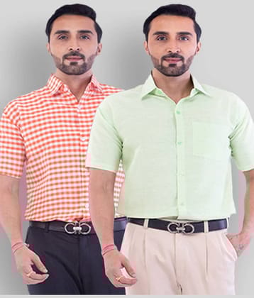 DESHBANDHU DBK - Multicolor Cotton Regular Fit Men's Casual Shirt ( Pack of 2 )