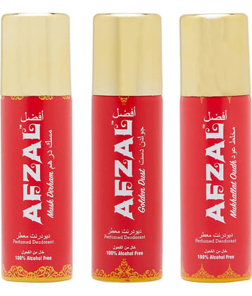 AFZAL - Deodorant Spray for Unisex 50 ml ( Pack of 3 )