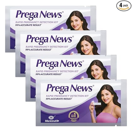 Mankind at home one step urine HCG Pregnancy Test Kit (4 Tests)