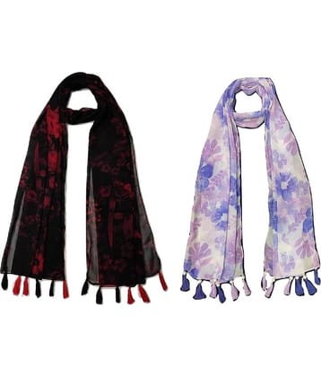 stolevilla Multi Printed Poly Cotton Yarn Stoles