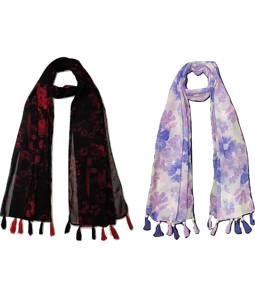 stolevilla Multi Printed Poly Cotton Yarn Stoles