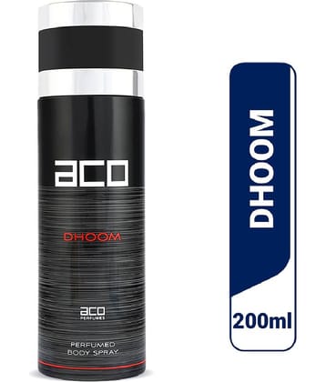 aco perfumes - aco DHOOM Perfumed Body Spray 200ml Perfume Body Spray for Men 250 ml ( Pack of 1 )