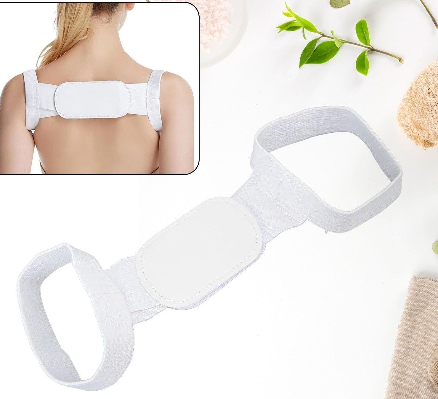 Back and Shoulder Posture Corrector for Adults and Children - Corset, Support Band, Orthosis for Correcting Posture and Improving Health - Back Brace with Shoulder Support and Belt