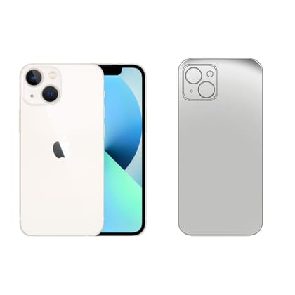 SKINOVITA Compatible For Apple iPhone Unbreakable Transparent Hydrogel Membrane, Back Screen Guard Protector (Scratchproof/Self Healing)(Matte)