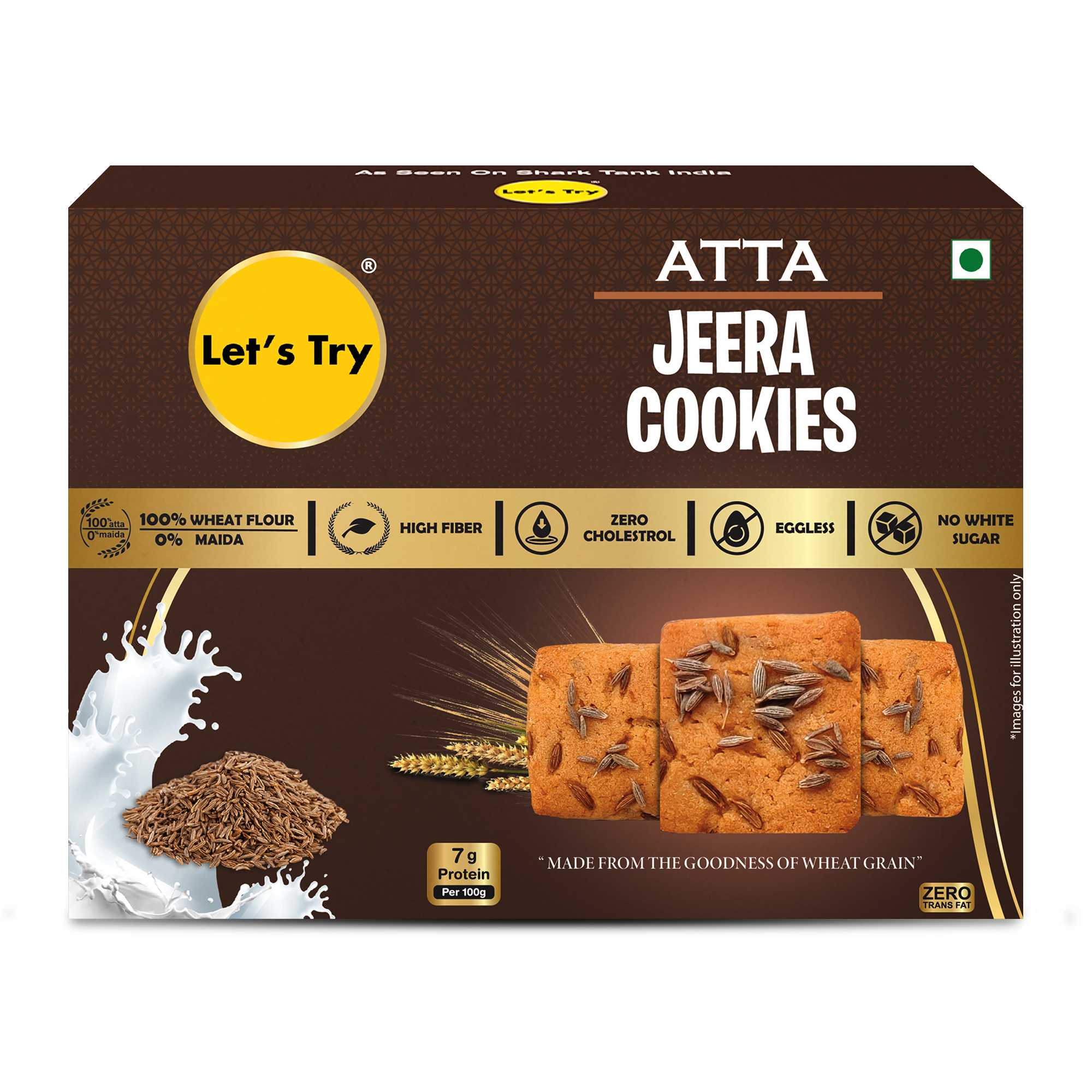 Let's Try Atta Jeera Cookies - 113g