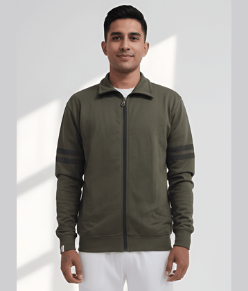 Dollar Cotton Blend Men's Casual Jacket - Green ( Pack of 1 )
