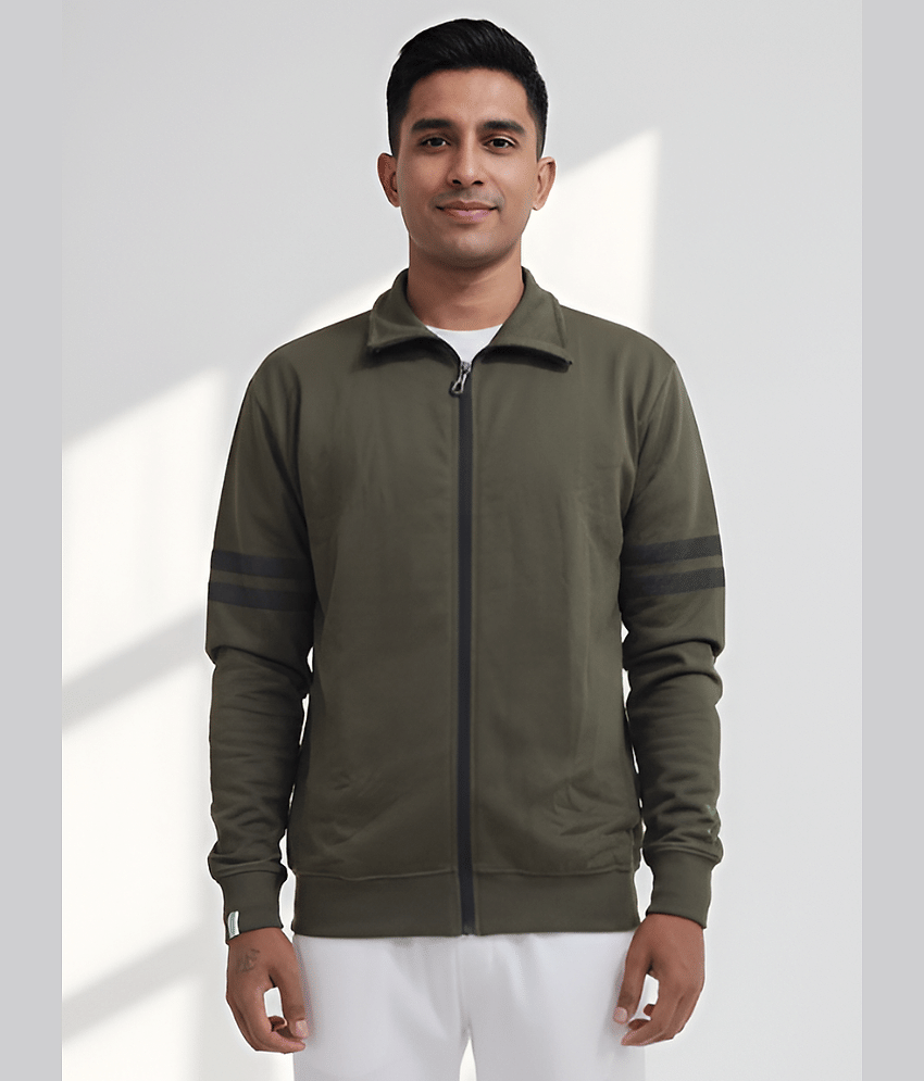 Dollar Cotton Blend Men's Casual Jacket - Green ( Pack of 1 )