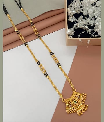 SHANKHRAJ MA LL Golden Mangalsutra ( Pack of 1 )