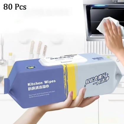 Kitchen Cleaning Wipes | Strong Decontamination Kitchen Wipes | Disposable Kitchen Wet Wipes Household Cloth Towel For Removing Grease Stains And Cleaning Glass (Pack of 80 Pcs) Kitchen Cleaning Wipes | Strong Decontamination Kitchen Wipes | Disposable Kitchen Wet Wipes Household Cloth Towel For Removing Grease Stains And Cleaning Glass (Pack of 80 Pcs)