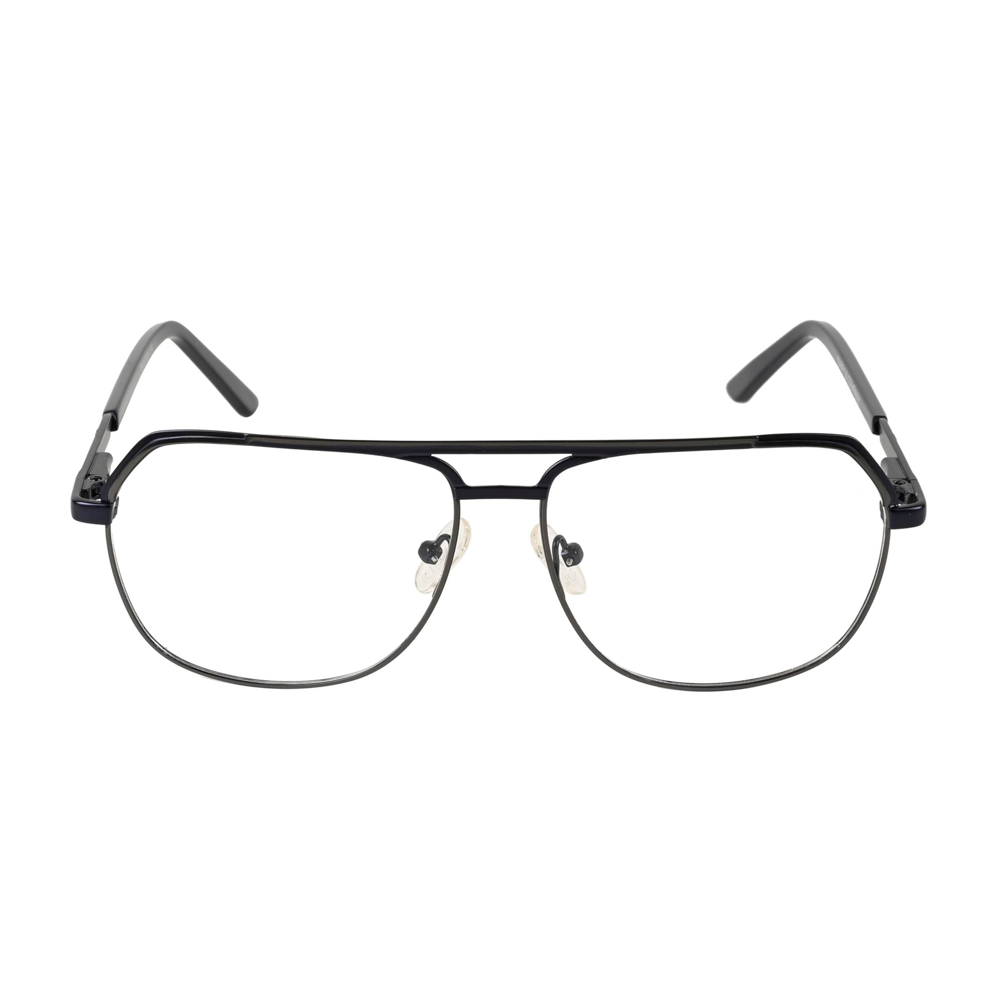 TERRY & CO | Zero Power Blue Cut Eyeglasses | Metal Frame | Medium Size | Anti-Reflective, UV Protection, Lightweight | Spring Hinges | Unisex