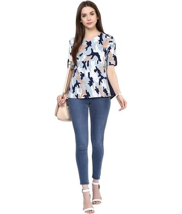 Zima Leto Women's Crepe Tunic ( Navy )