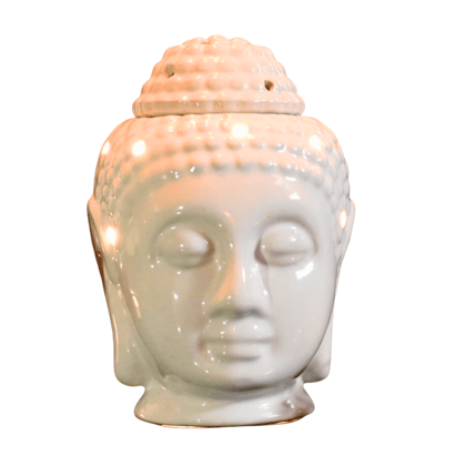 Aesthetic Living Divine Buddha Electric Diffuser with Lights - White