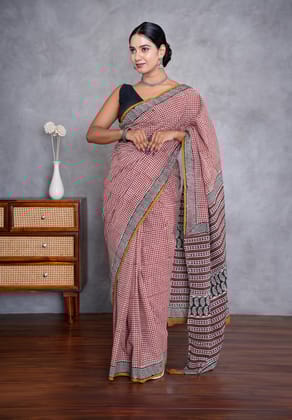 Jaipur Hand Block Print Saree