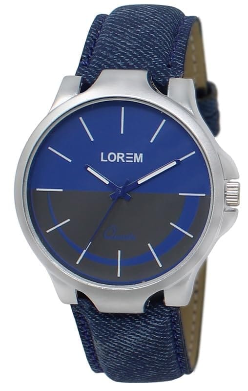 LOREM Blue Line Analog Watch for Men LR24-UF