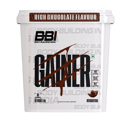 Body Building India BBI Mass Gainer-5 Kg / Rich Chocolate
