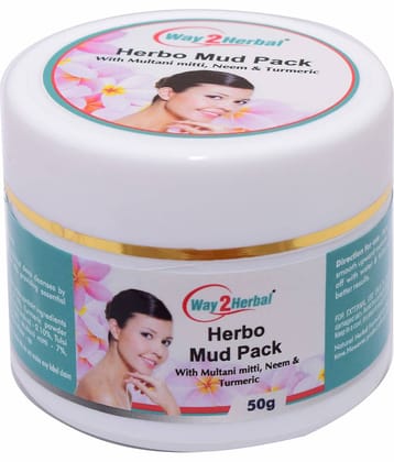 Way2Herbal Herbo Mud Pack Paste 50 Gm Pack of 1