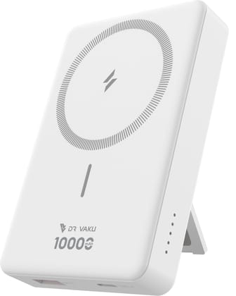 Vaku® Cylix MagPro 10000mAh Magnetic Wireless Power Bank Type C 15W Fast Charging Lithium Polymer Battery Vaku® Cylix MagPro 10000mAh Magnetic Wireless Power Bank Type C 15W Fast Charging Lithium Polymer Battery