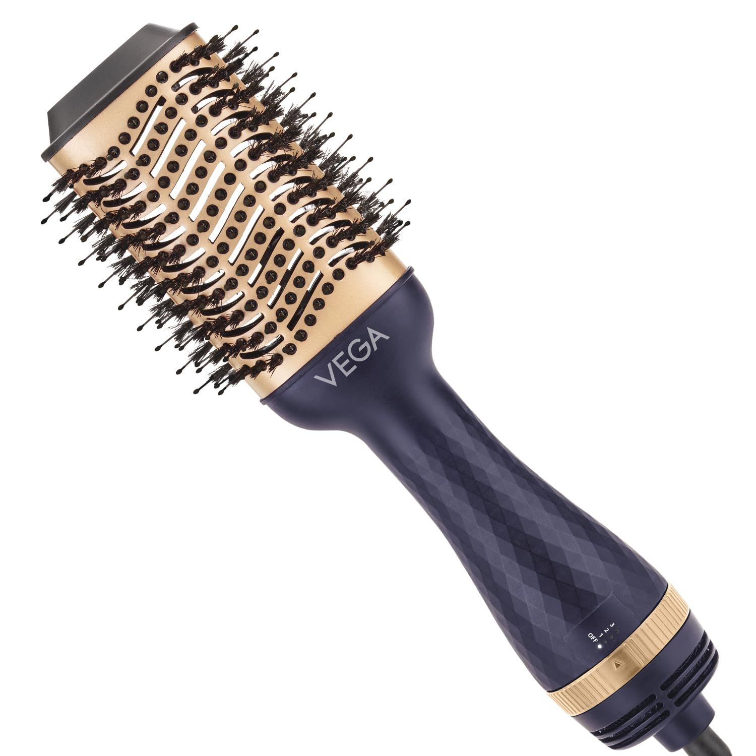 Vega Pro Volumizer Hair Blow Dryer Brush, 3 in 1 Hot Air Brush, 360° Airflow Vent, 2 in1 Quick Drying & Styling, 3 Heat/2 Speed Settings, Hair Dryer Brush, Blowout Volumizer Brush(1000-1200W, VHSD-02) Vega Pro Volumizer Hair Blow Dryer Brush, 3 in 1 Hot