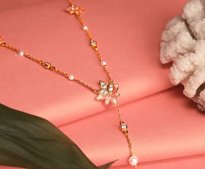 Lotus Charm Necklace