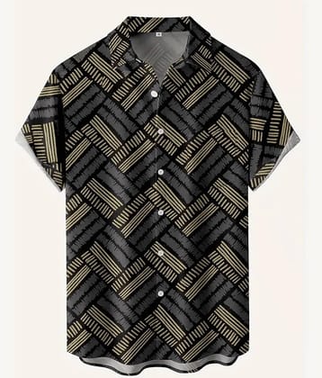 AAPSKA Poly Cotton Regular Fit Striped Half Sleeves Men's Casual Shirt - Multi ( Pack of 1 )