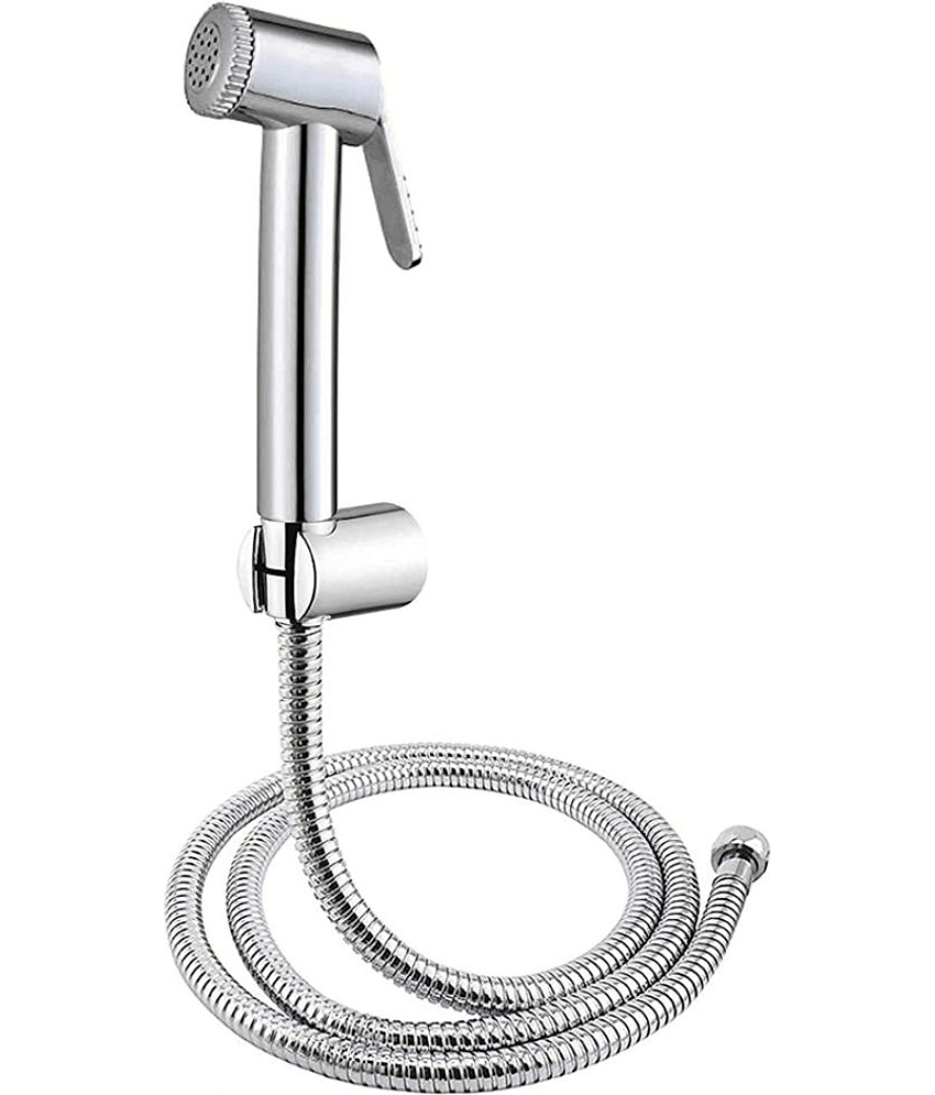 Bathfax Supreme Health Faucet with 1 m Hose pipe and Hook Plastic(ABS) Health Faucet (Water Sprayer)