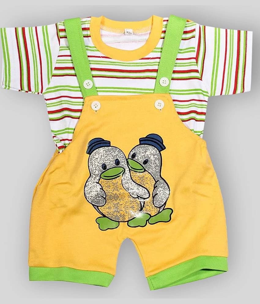 Babeezworld Pack of 1 Baby Boys Cotton Dungarees ( Multicolor )