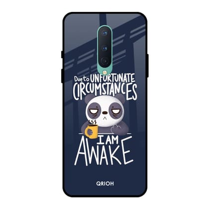 Struggling Panda Glass Case for OnePlus 8